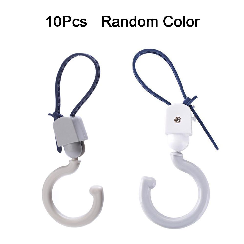 10Pcs Non-Marking Universal S Hooks Hanging Shopping Pram Hook Clothesline Hooks  Bathroom
