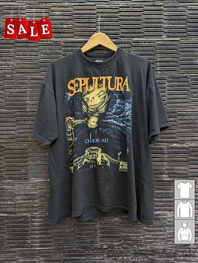 Hot Sepultura  Chaos Donington Gift For Fans Black All Size TShirt  WE324 Unisex T-Shirt XL