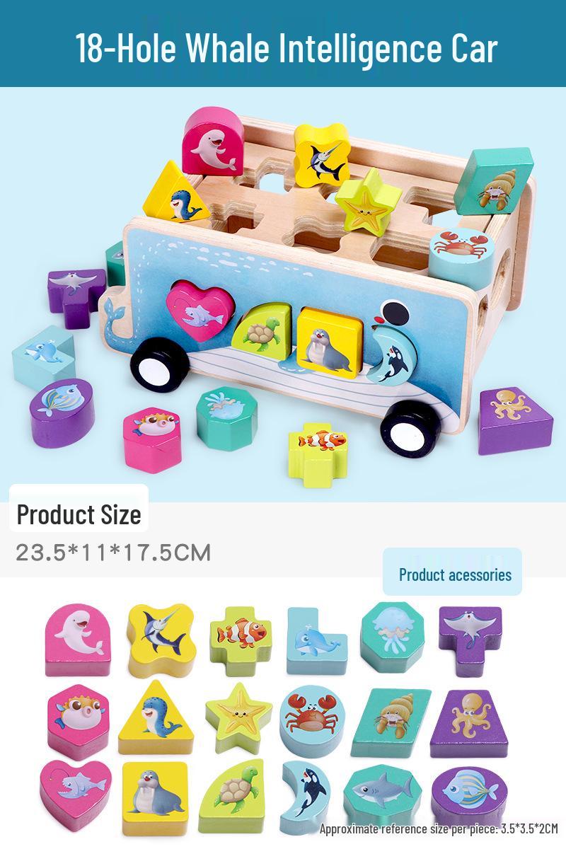 

Children s Educational Farm Toy: Shape-Matching Radishes, Building Blocks, and Assembly Car