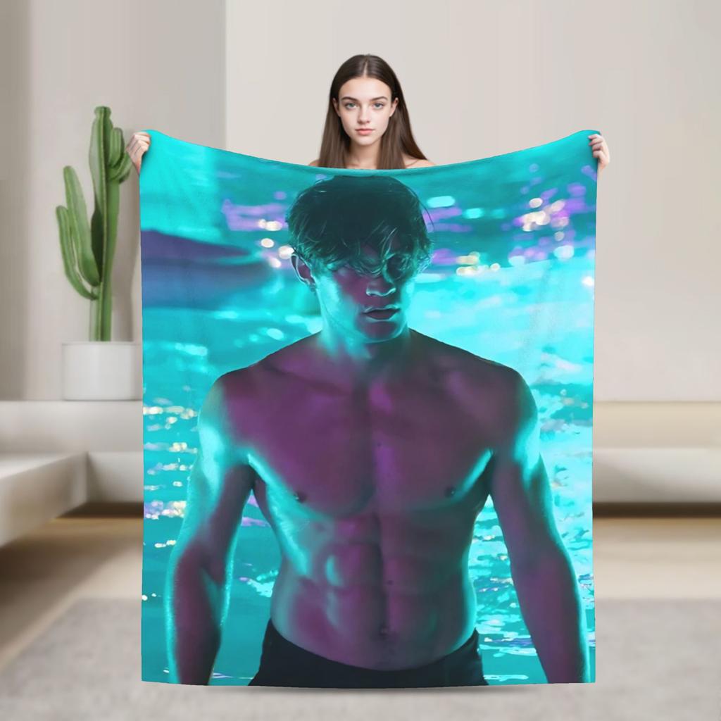 James Beaufort Super Soft Blanket  Picnic Plush Throw Blanket Aesthetic Home Decor Flannel Bedspread Sofa Bed Cover