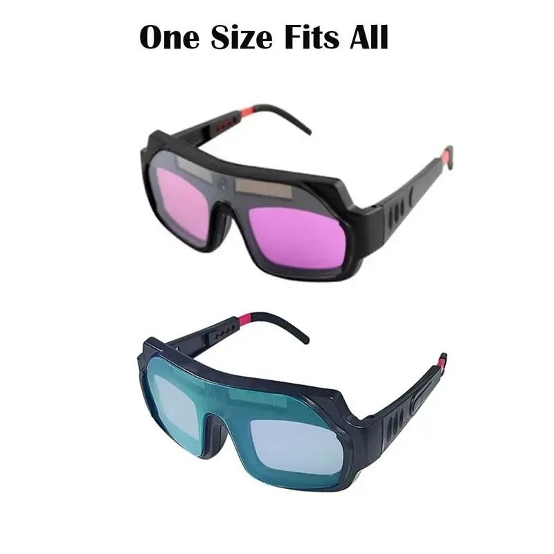 Solar Energy Welding Mask Auto Darkening Anti-glare Welding Helmet Eyes Goggle Adjustable Band Welding Protective Goggles
