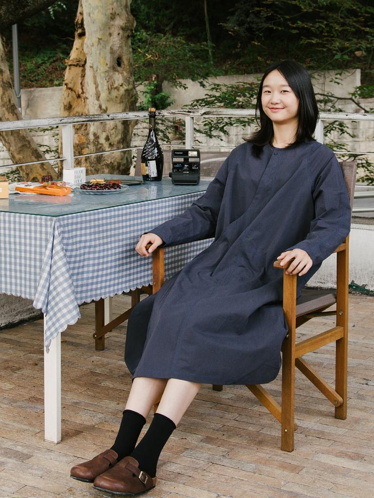 Vincent Navy Vincent Wrap Dress_Navy