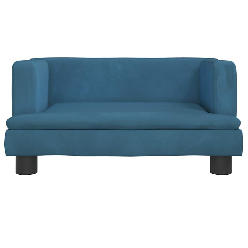 Dog Bed Blue 60x40x30 cm Velvet