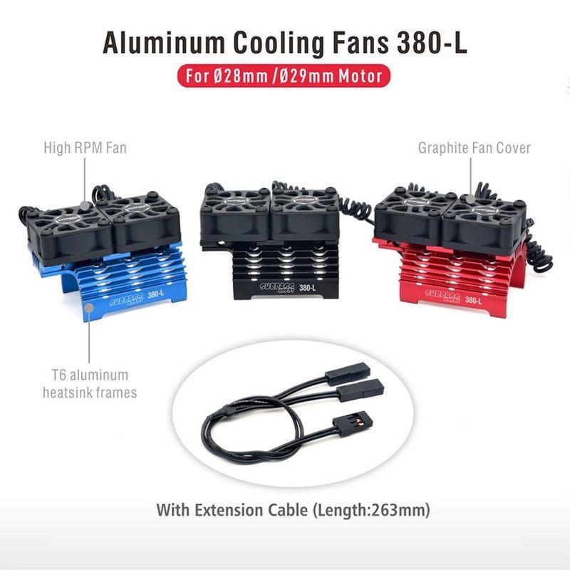 Surpass RC Motor Cooling Fan Heatsink for 380 390 540 550 Brushless Car Motor 28mm 29mm 36mm Upgrade Parts