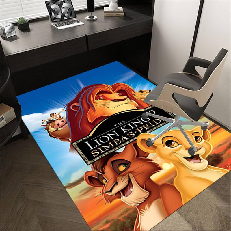 

1 шт. Король Лев 2 Гордость Симбы Ковер Офисный коврик для пола Домашний декор Ковер для зоны Фестивальный подарок Коврик под офисное кресло Долговечный материал1107L 60cm by 90cm