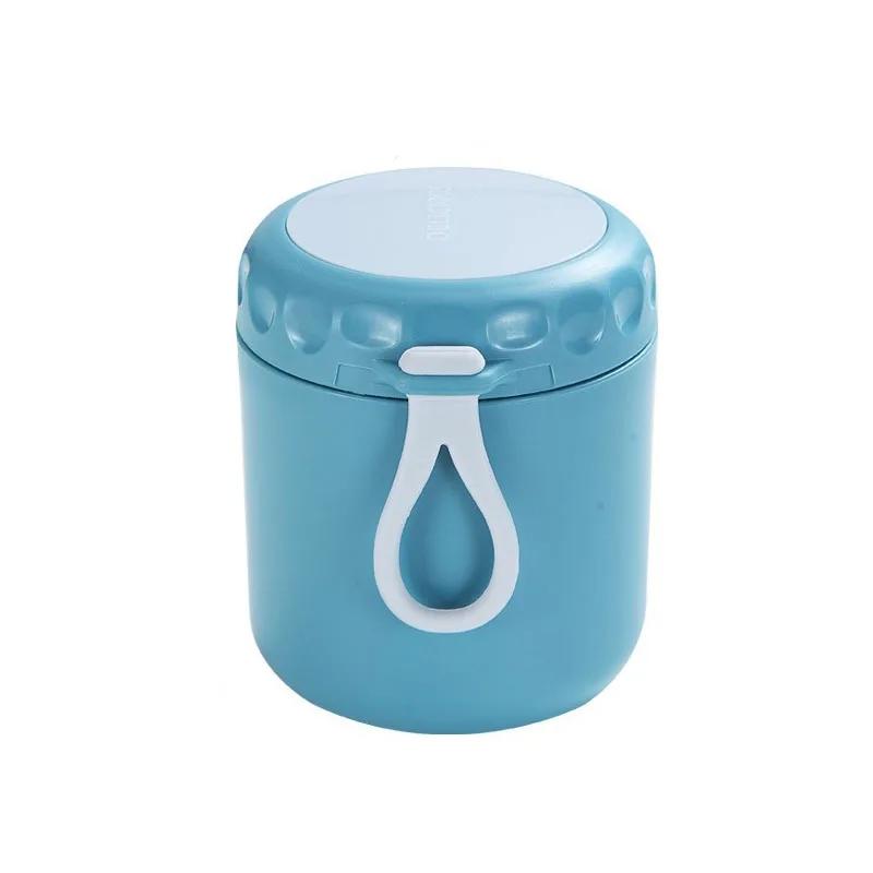 

JUSTINLAU Thermal Jar Soup Cup Thermos Container Vacuum Insulated Stainless Steel Lunch Box Thermo Keep Hot Mini Vacuum Flask 430ML синий