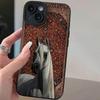 Patterned Horse Case for iPhone 13/14/15/16 Pro/17 Pro - Soft, Premium Fit