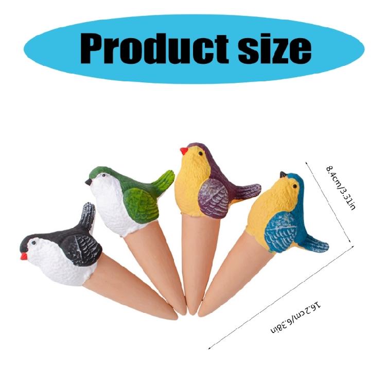 4Pcs Plant Watering Devices Self Watering Spikes Plant Waterer Self Watering Terracotta Spikes Automatically Water