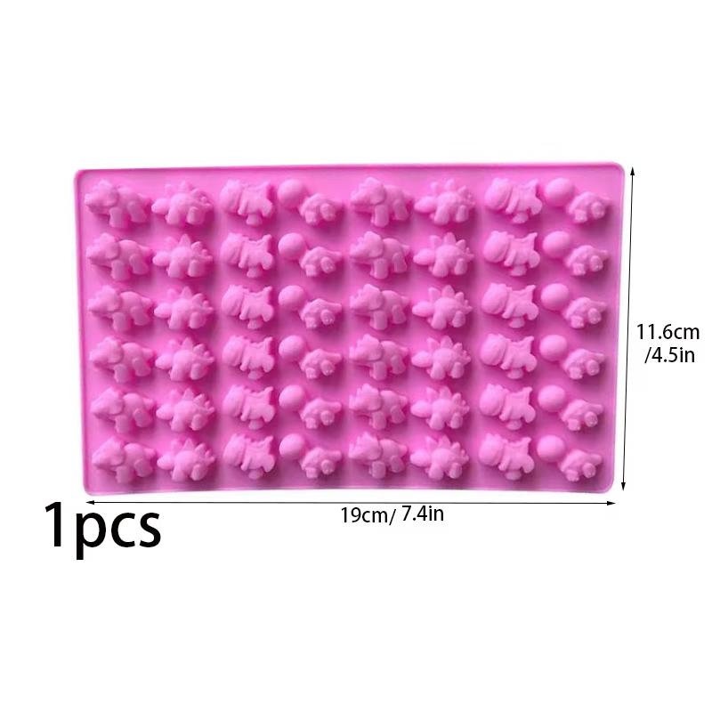 1pcs Fruits  Dinosaurs  Gummy Bears Shapes Candy Mini Silicone Mould  Soft Jelly Moulds  Candy Baking Moulds Non-Stick Food Mou