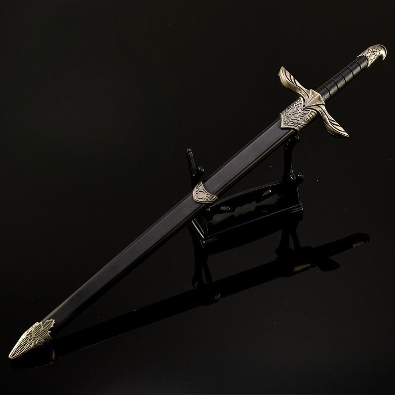 Assassin’s Creed 30cm/11.8in Metal Swords Model Props Samurai Weapon Katana Cosplay Game Peripherals Boyfriend Gift Outdoor Toys