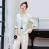 2025 Spring Chinese-Style Women's Sequin Embroidery Frog Button Retro Short Jacket