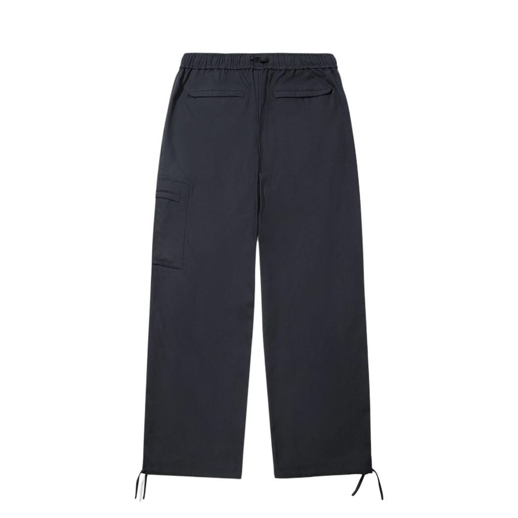 Li Ning Solid Color Lace-Up Simple Versatile Loose Casual Pants Men bottoms AKXV453-2