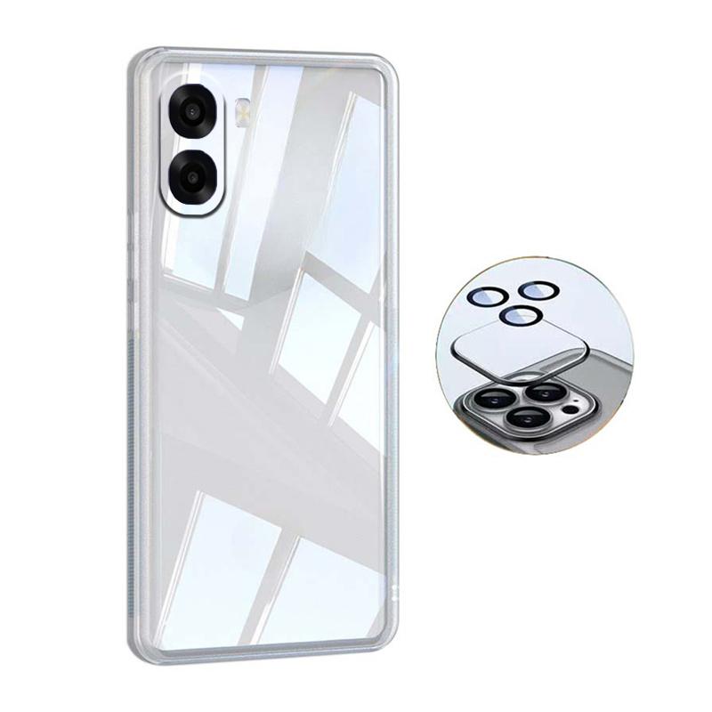 For OPPO A6X A6 Pro Case Camera Protection Semi Transparent Soft Silicone Shockproof with Lens Protector Films for OPPO A6 Pro A6X Back Cover