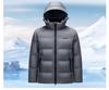 Men's 2025 Winter Goose Down Puffer Jacket - Casual Loose Fit, Cold Protection, Plus Size, Dad's Style