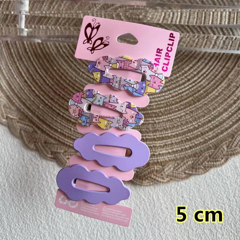New Cartoon Cute Printed Hairpins Set Women Girls Child Hairgrips Hair Clips Pins Barrettes Accessories Hairclip Headdress