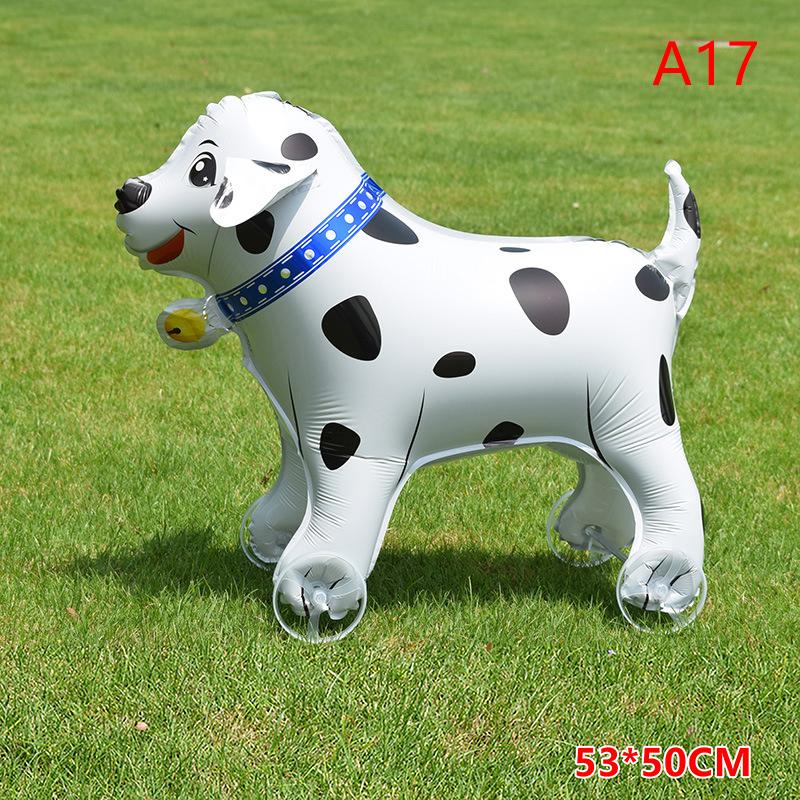 4D Cartoon Elephant Foil Balloon, Stand Walking Balloon with Wheel for Kids Birthday Party Baby Shower Decoration