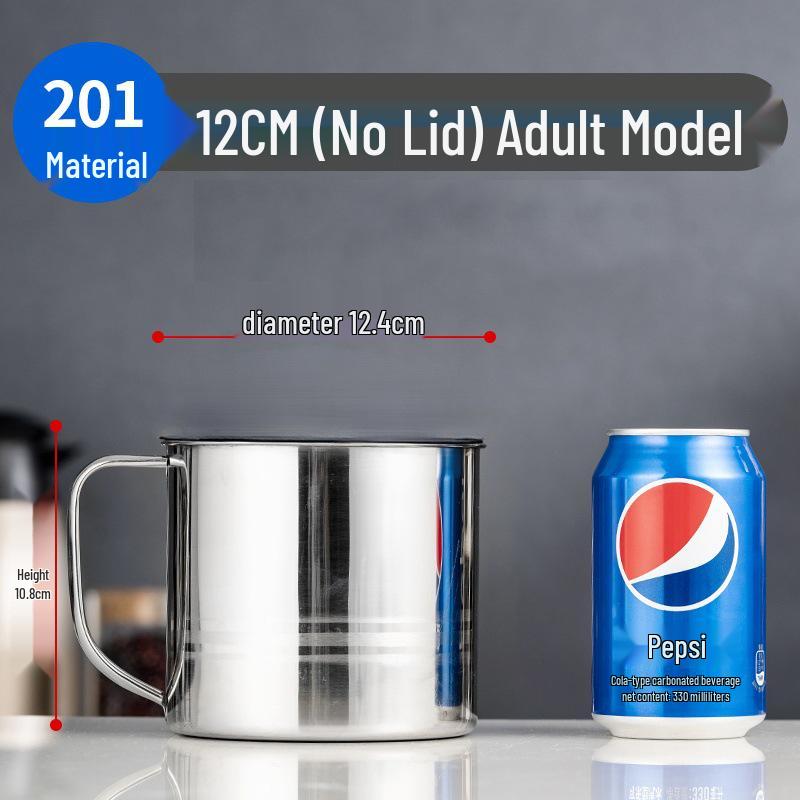 High-Quality Stainless Steel Water Cup with Handle for Kindergarten and Home Use