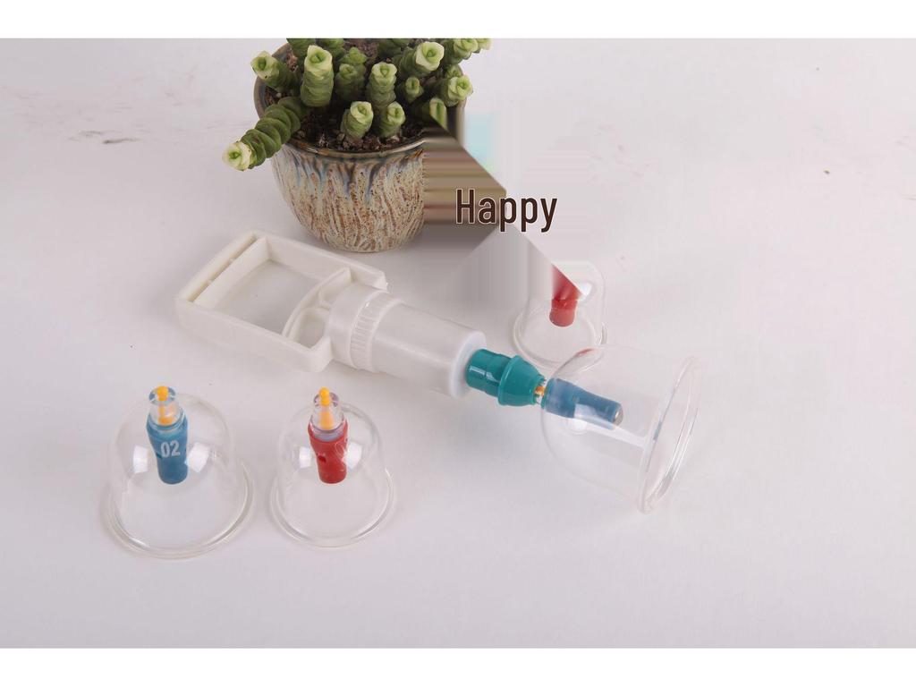 Household Suction-Type Vacuum Cupping Device with Large Handle and Accessories