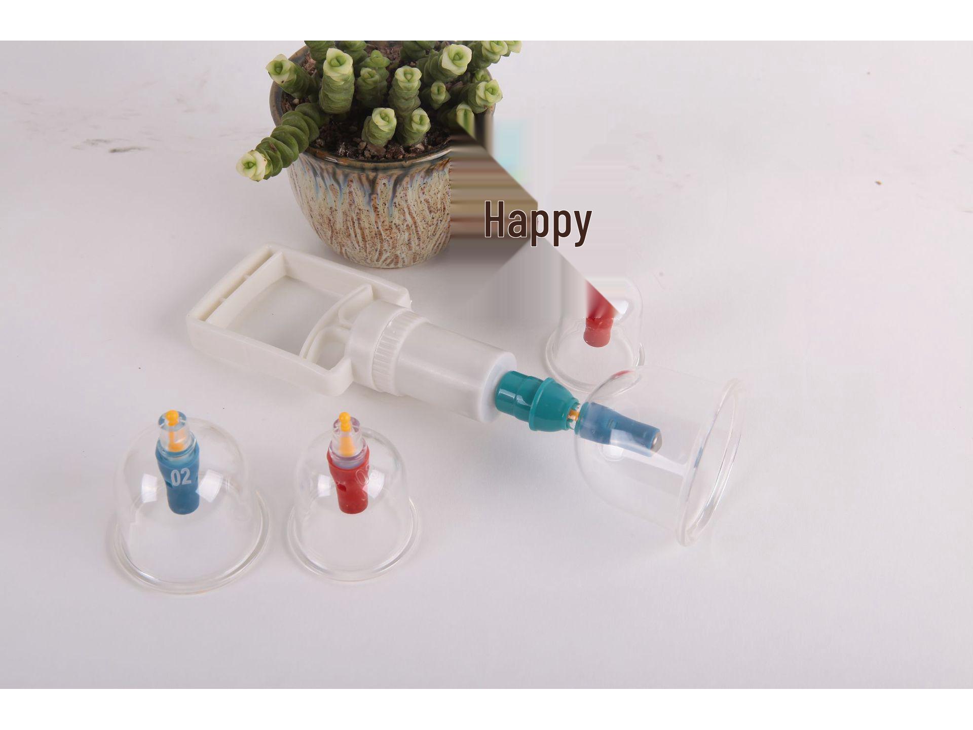Household Suction-Type Vacuum Cupping Device with Large Handle and Accessories