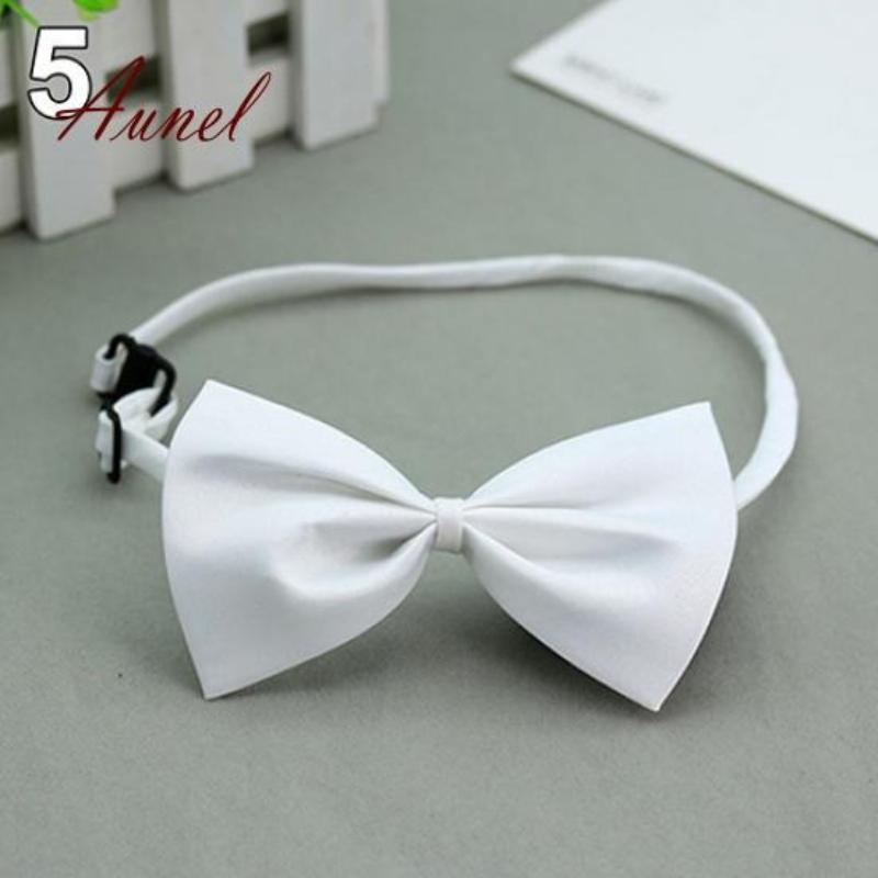 Beauty Cute Solid Color Adjustable Cat Bowtie Pet Dog Collar Bowknot Necktie Bow Tie