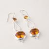Natural Citrine Gemstone 925 Sterling Silver Jewelry Partywear Earrings 2.50" EE-132-5