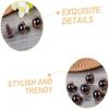 20 Pieces Safety Eyes Plastic Brown for Amigurumi Plush Toy Crafting with Sparkling Gloss and Realistic Look for DIY Teddy Bears and Stuffed Animals