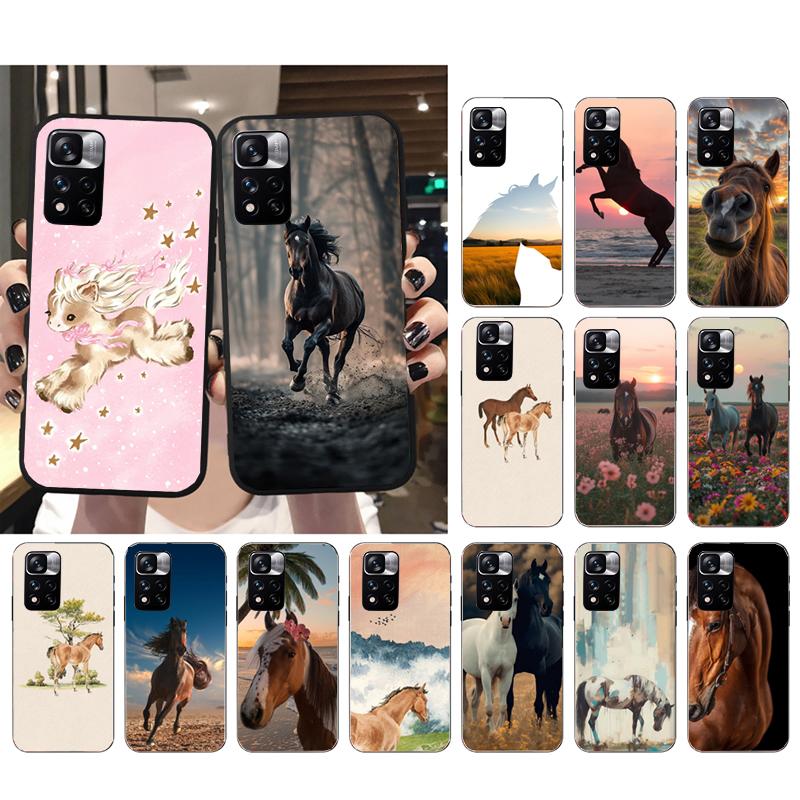 Phone Case For Xiaomi Poco C71 15T 14T Pro Redmi note 15 14 14 13 Pro Redmi A5 15C 13C foal Horse