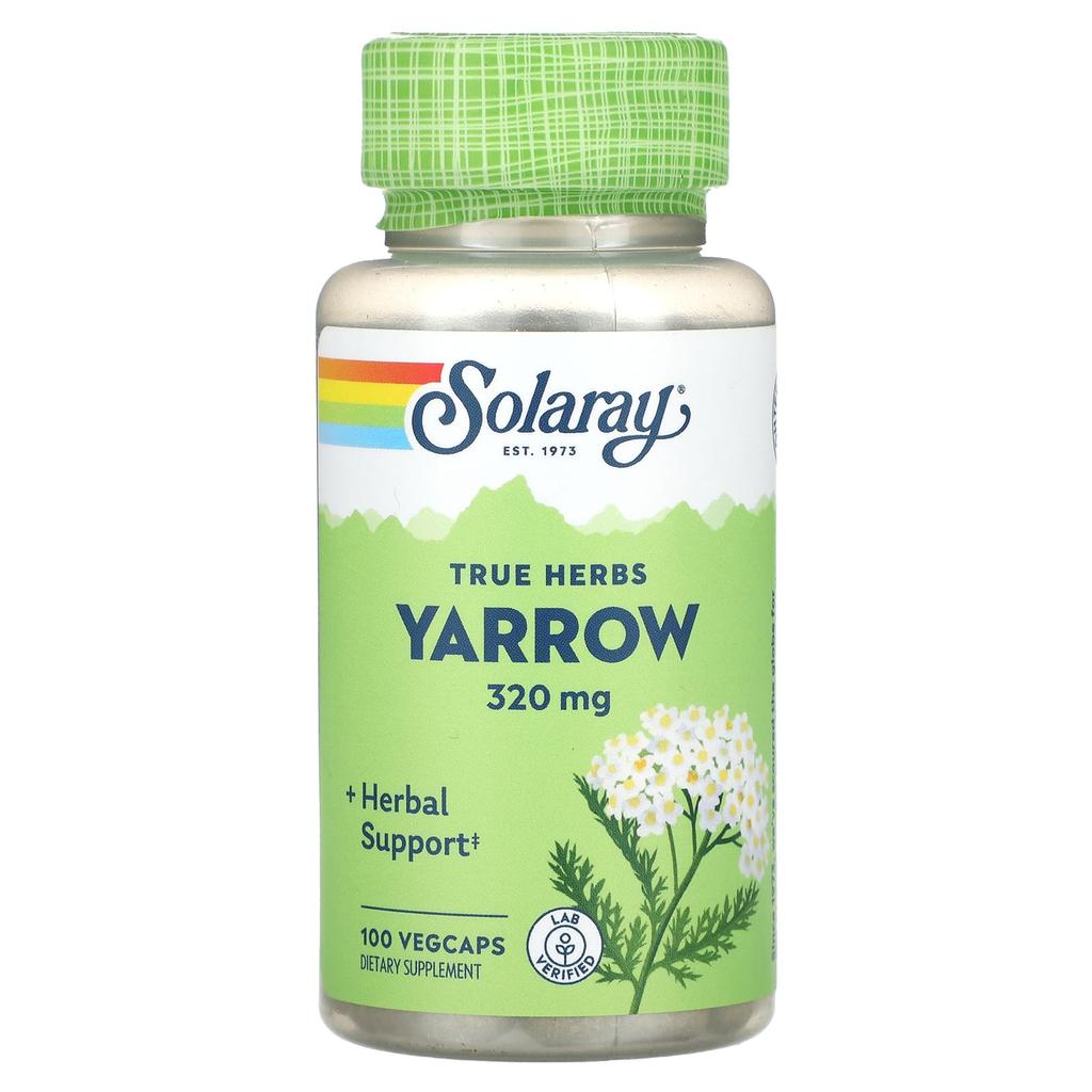 True Herbs, Western Yarrow, 320Mg, 100 Veggie Caps