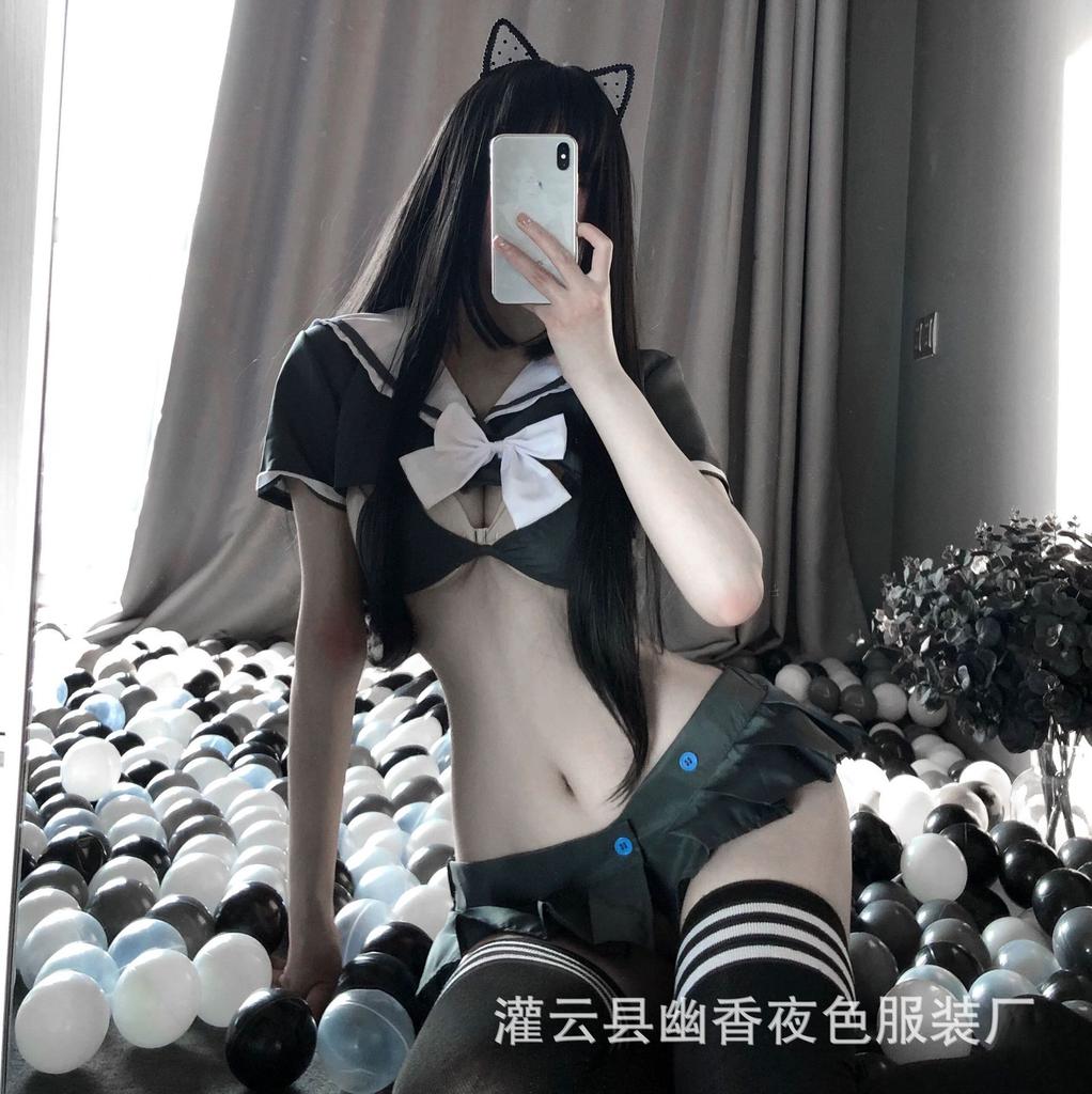 Sexy JK Pure Sex Lingerie Clothing Campus Uniform Passion Bra Flirting Free Temptation Suit