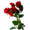 Faux Roses Lifelike Reusable Smooth Beautiful Silk Fake Flower for Kitchen
