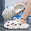 2024 Summer Beach Shoes for Men Fashion Trend Hollow Breathable Hole Shoes Soft Non-slip Lightweight Comfortable Casual Sandals