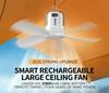 10800mAh Outdoor Camping Fan Portable Ceiling Fans Tent Ventilator Cooler Rechargeable Electric Fan Remote Control LED Lighting