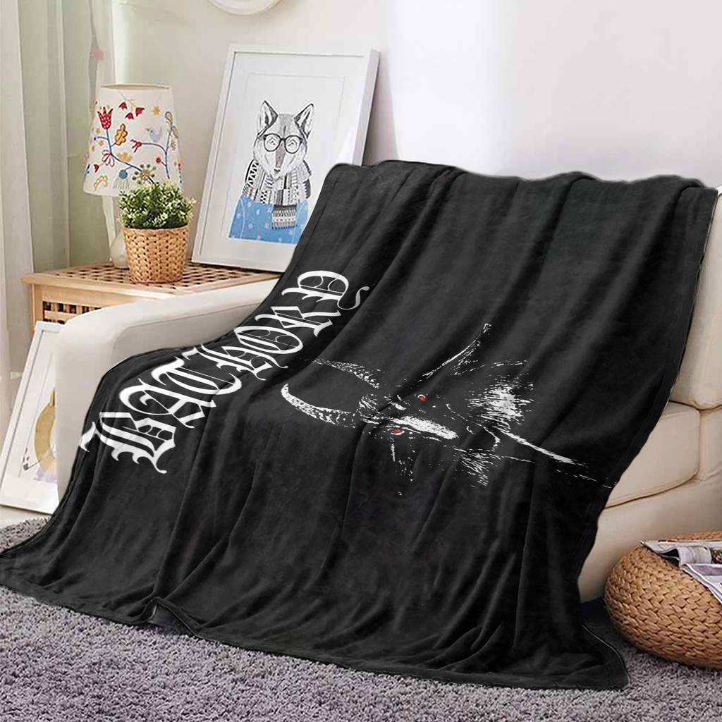 Black Metal Band Rock Music Prints Blanket, Can Be Used As Bed Sheet Cover Blanket, Nap Blanket, Pet Blanket