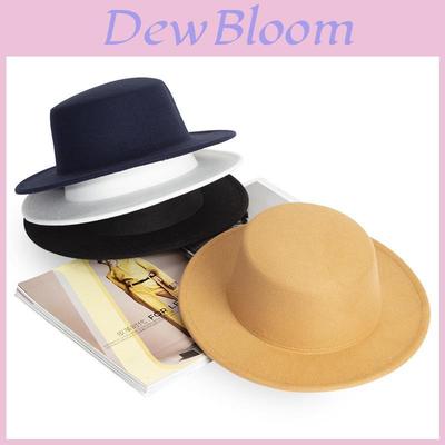 Elegant Wool Felt Fedora Hat For Men And Women With Wide Brim And Warmth For Outdoor Travel