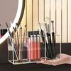 Transparent Makeup Brush Organizer Makeup Storage Tray Bathroom Drawer Makeup Organizer 3 Slot Acrylic Makeup Brush Organizer
