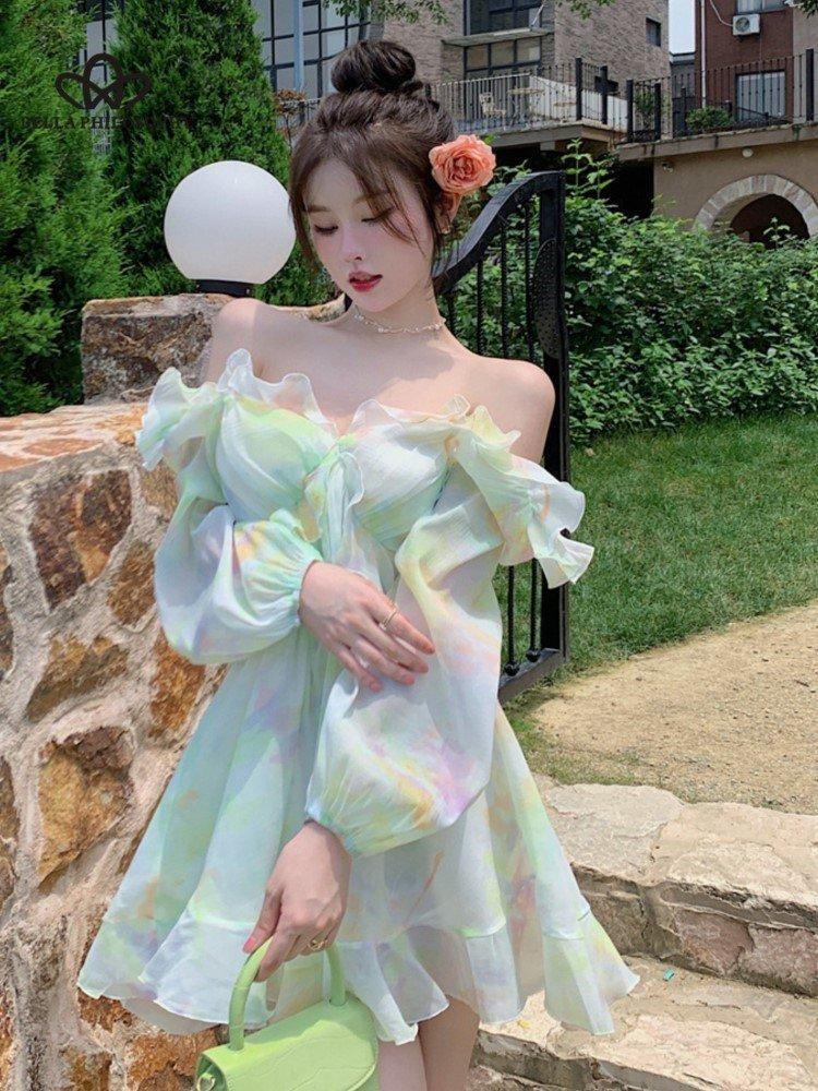 short puffy dresses for juniors Princess Dress Long Sleeve Short Puffy Dress Pink White Puffy Dresses For Juniors Pink Tulle Prom