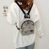 Lightweight Shoulder Bag Corduroy Bow Rucksack Cute Student School Bag  Women