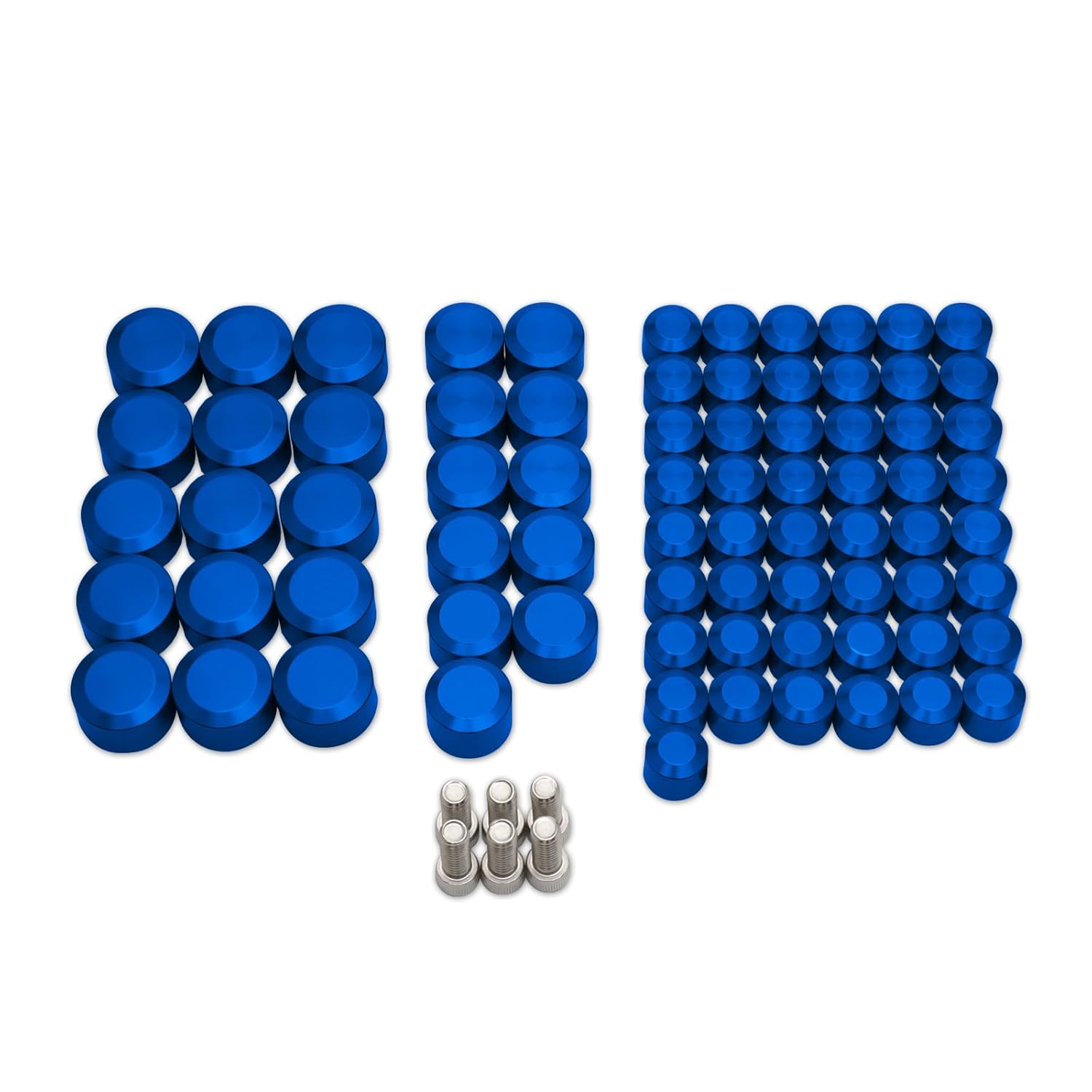 Motorcycle Bolt Covers Engine Bolt Toppers Caps Kit Fit for Harley 2007-2016 Touring Road Glide Street Glide Road King Electra Glide FLT FLH (Blue) синий