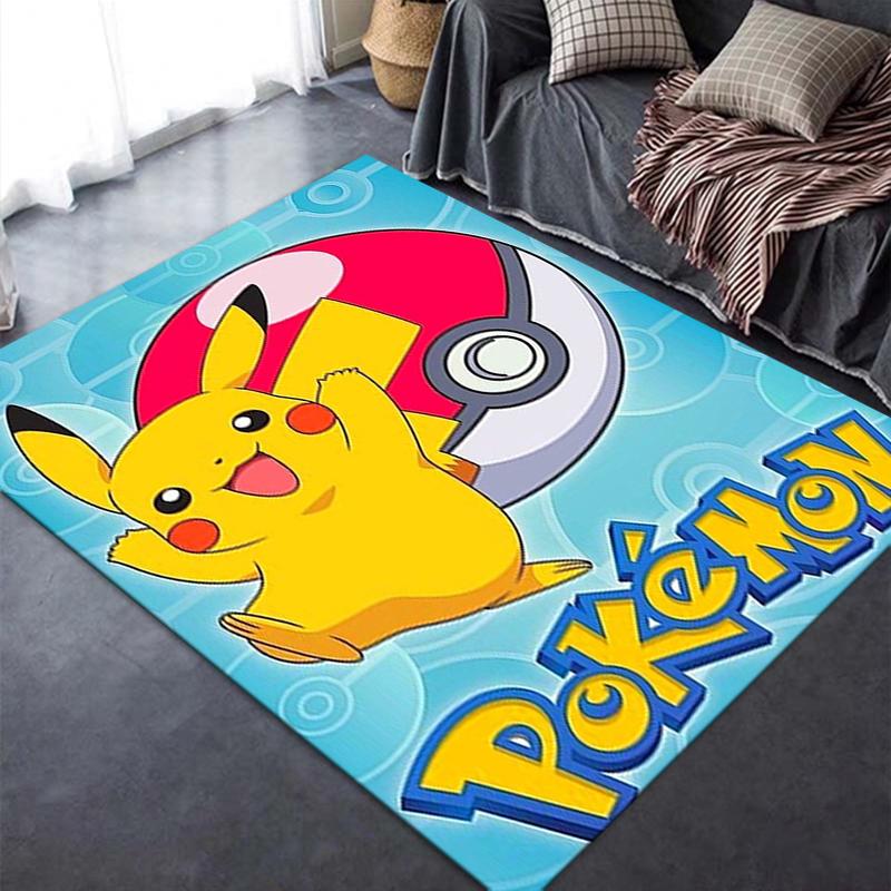 2025 New Pokemon Carpet Rug for Living Room Bedroom Home Sofa Decoration,Kids play Non-slip Floor Mat77