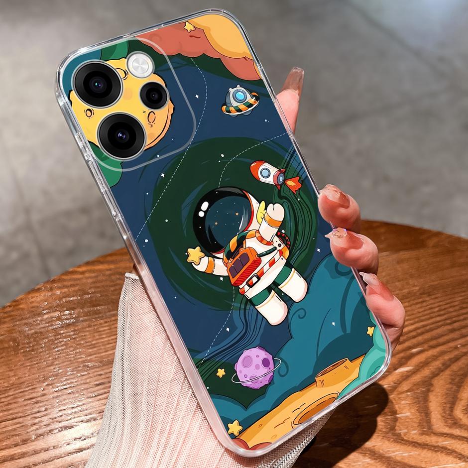 For OPPO Reno 15F 15 Pro Cases Brilliant Flower Kitten Fall Prevention Portable Clear Back Cover For reno15pro reno15f Funda