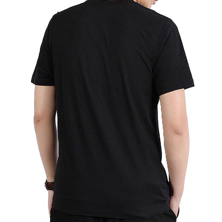 Jordan T Shirts Men's Black Crew Neck Moderate Straight Fit AT8933-010