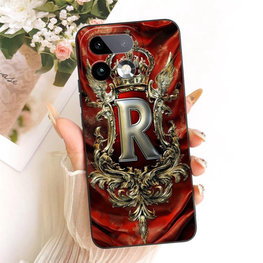 Per Custodia Telefono Realme 16 Pro Plus RMX5131 Lettera Iniziale A Z Silicone Morbido Cover Posteriori Per Realme16 16Pro 16 Pro+ Capa