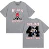 Briar Hockey Gramham 44 T-shirt Fan du Campus Hors Campus Série TV Harajuku Vintage T-shirts Hommes Femmes Haut Vintage