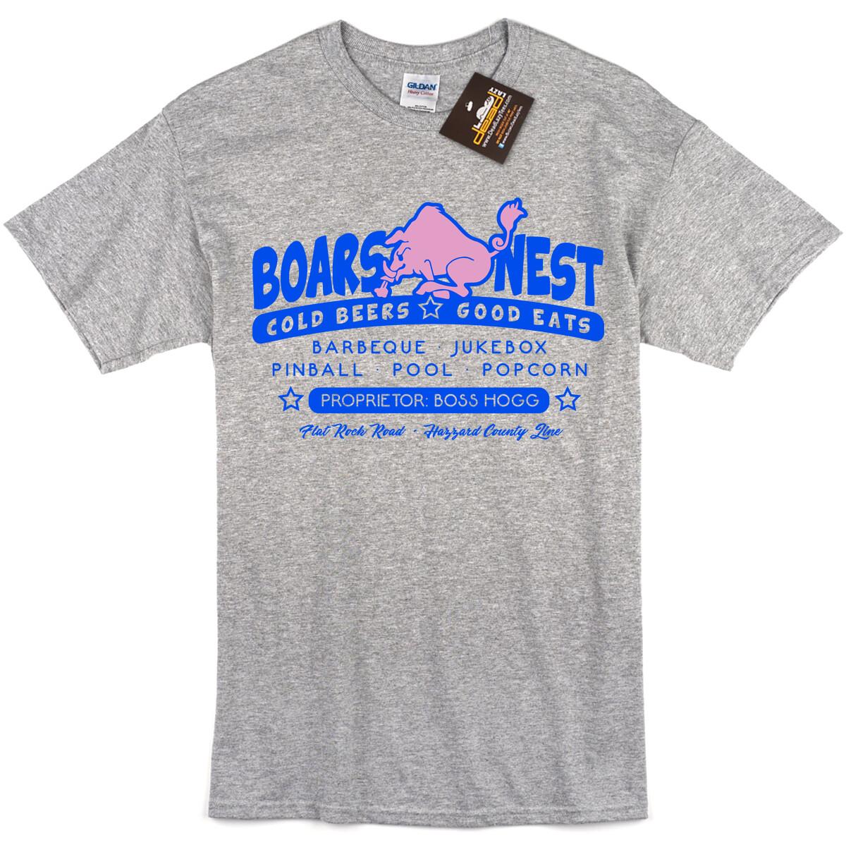 Dukes of Hazzard Inspired Boars Nest T-shirt Retro 80s USA TV Show Car Tee S