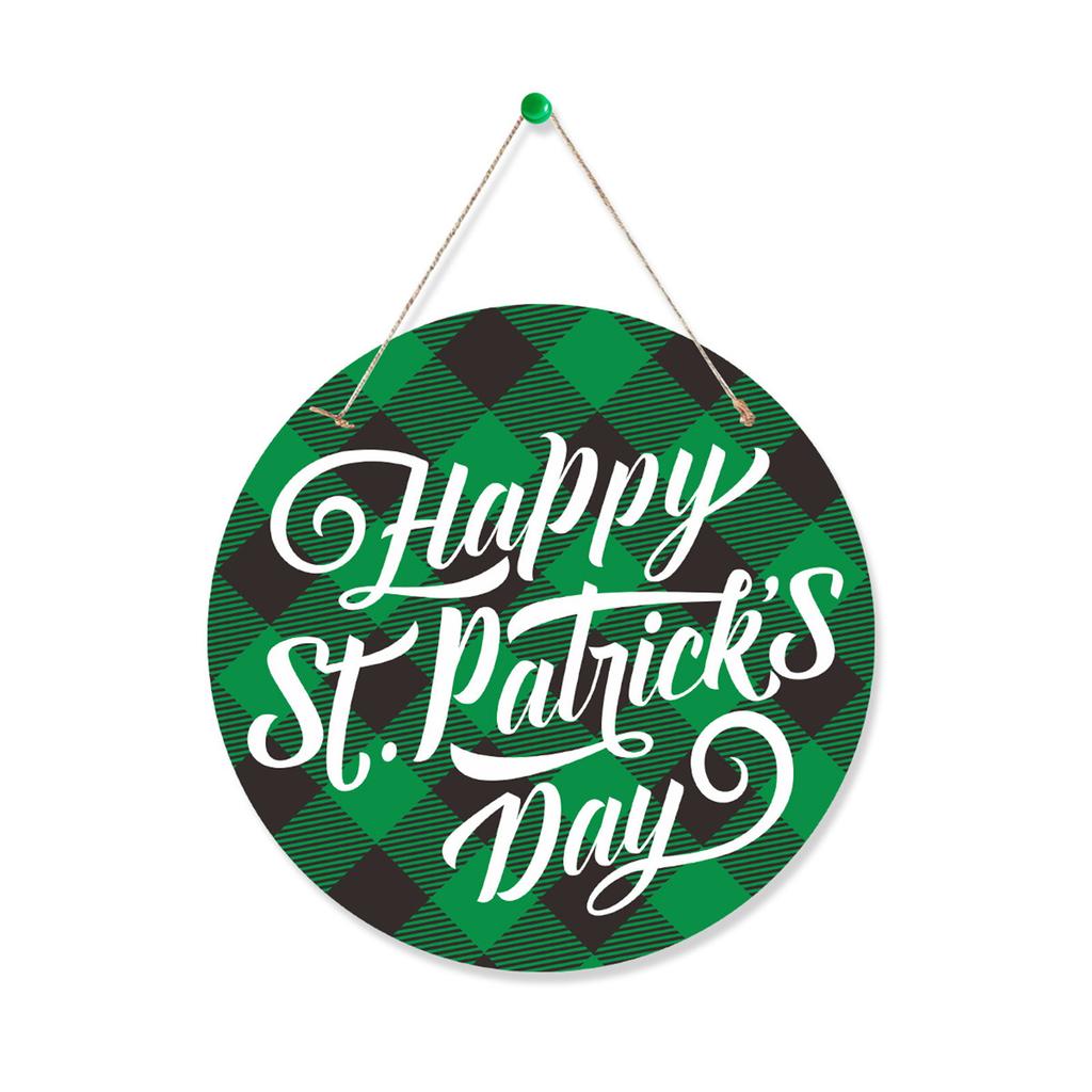 Quality Luck Leaves Door Sign Add Vibrantly Holiday Spirits to Porch or Entryway Irish Hanging Door Decorations