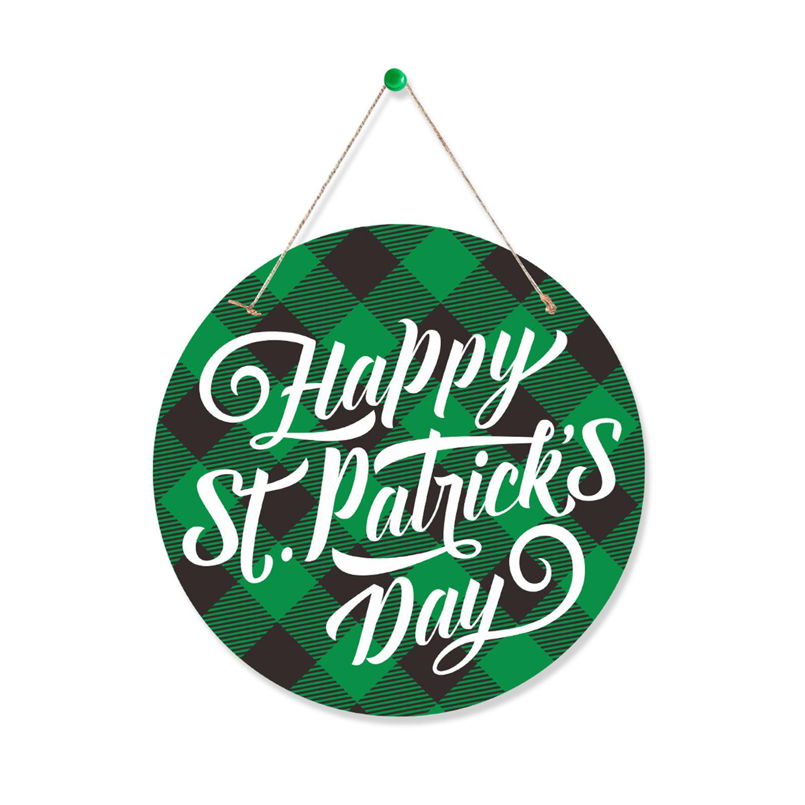 

Quality Luck Leaves Door Sign Add Vibrantly Holiday Spirits to Porch or Entryway Irish Hanging Door Decorations