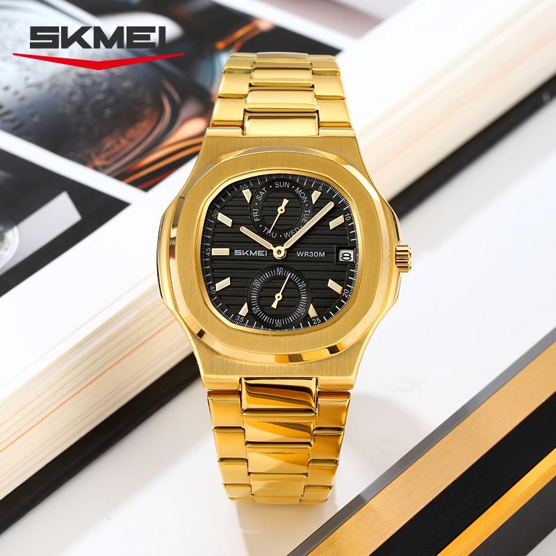 Men's Watch Fashion Sports Watch Waterproof Multifunctional Steel Belt Business Men's Quartz Watch