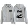 Rawayana Print Hoodie Men Women Hip-hop Punk Sweatshirts Casual Long Sleeves Fashion Zip Up Jacket