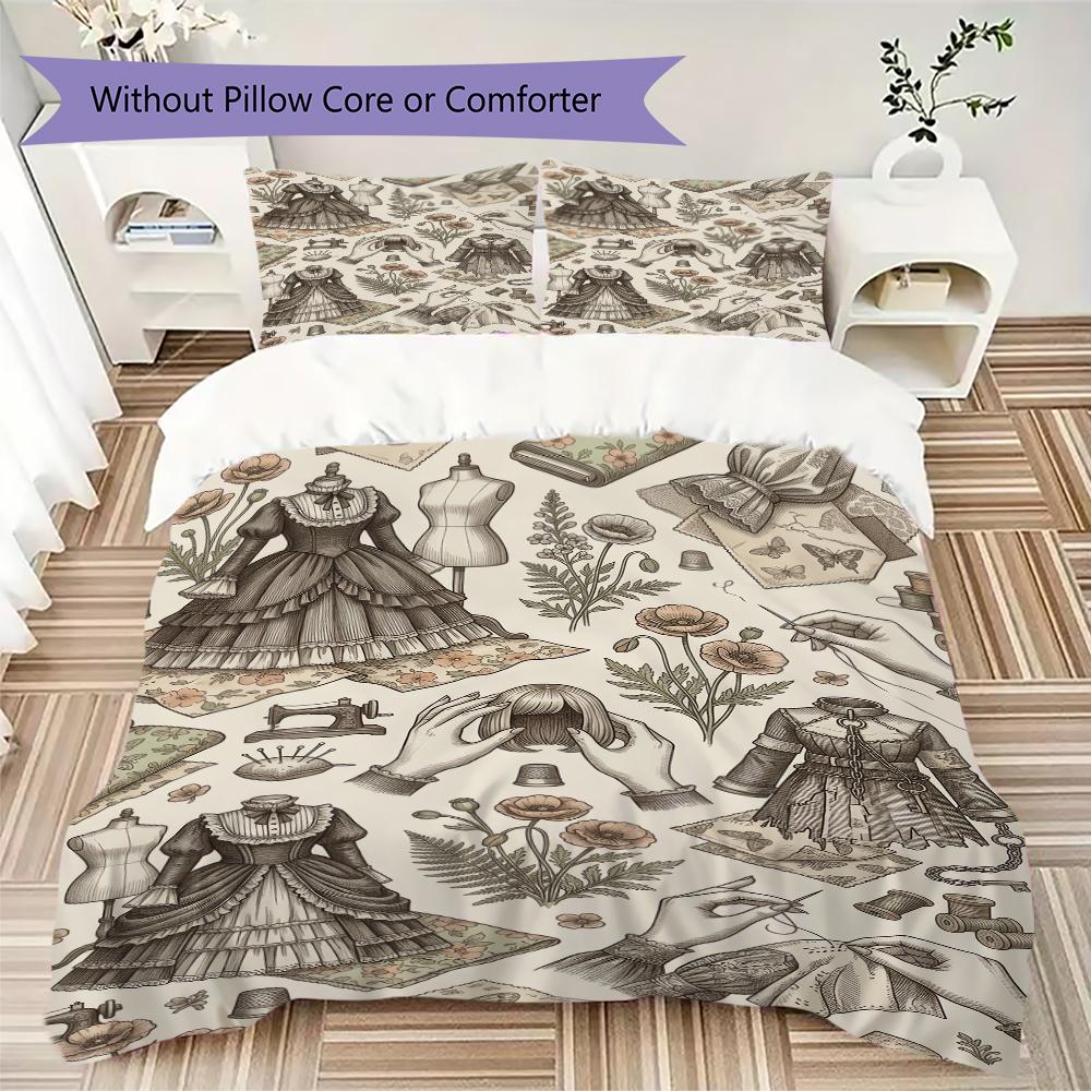 Japanese anime style, sea dream Pattern Bedding,Quilt Set Quilt Cover Pillowcase Home Birthday Gift (1 * duvet cover + 2 * pillowcase, without core) 135x200cm