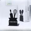 Metal Book Stand Shelf Creative Cartoon Kitchenware Book Stand Desktop English Bookends Ornaments